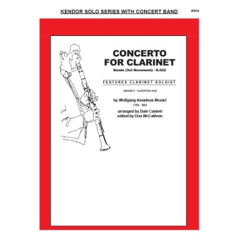 Concerto For Clarinet/Rondo (Mvt. 3, K622) ***(Digital Download Only)***