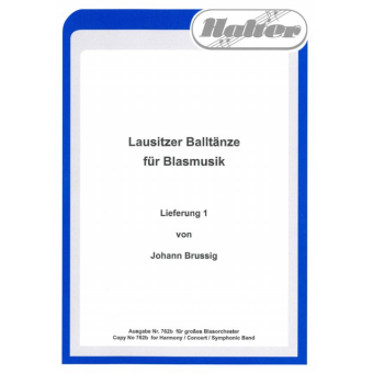 Lausitzer Balltänze Lieferung 01 - 04 1. Klarinette Bb