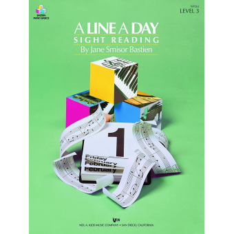 Bastien Piano Basics Sight Reading - A Line A Day - Stufe/Level 3
