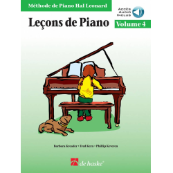         Méthode de piano Hal Leonard vol.4 - Lecons - Barbara Kreader
    