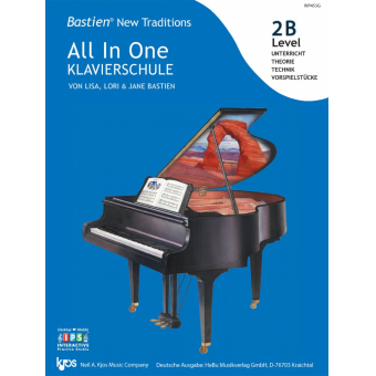 Bastien New Traditions: All In One Klavierschule - Level 2B (Deutsch)