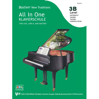 Bastien New Traditions: All In One Klavierschule - Level 3B (Deutsch)